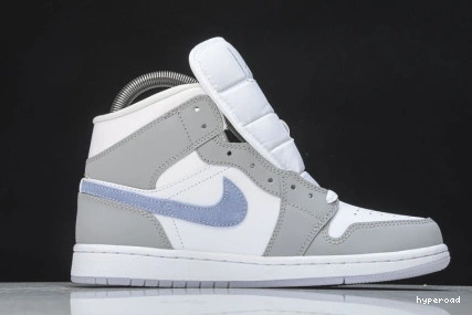 Hyperoad Jordan 1 Air Aluminum Grey Wolf Mid 0813